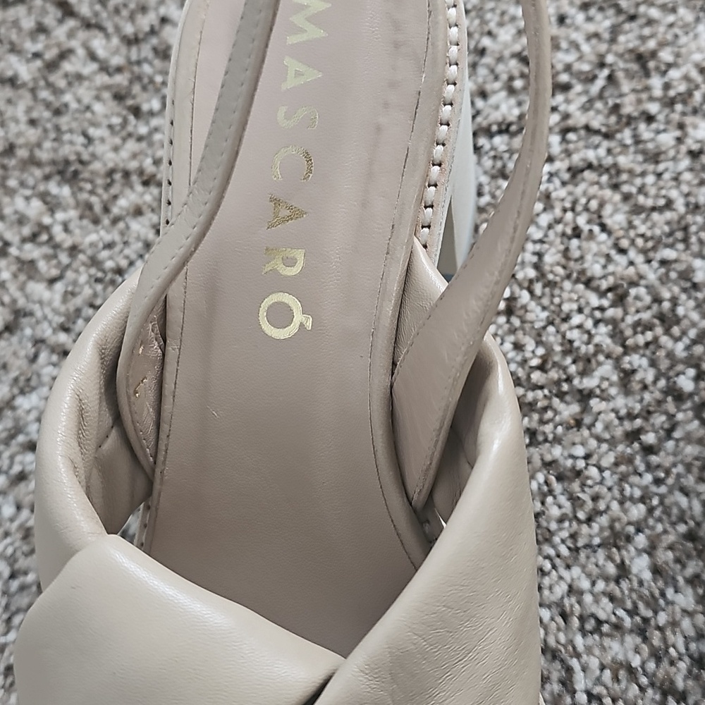Mascaro Corfu Beige Leather Sandals - Picture 8 of 13